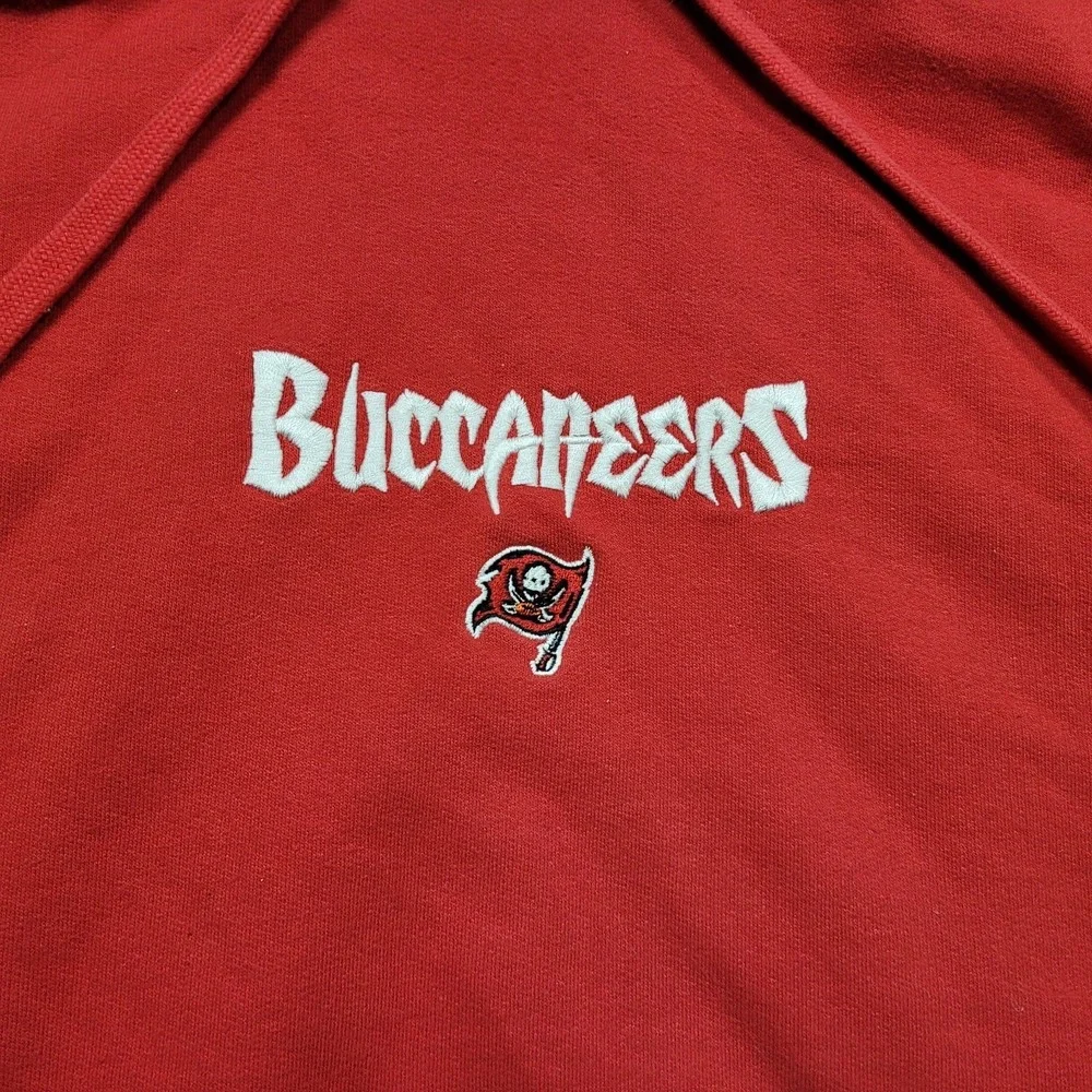 Tampa Bay Buccaneers Hoodie Mens XL Red Grey Pullover Sweatshirt‎ NFL Football
